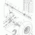 GRIZZLY EPS 4WD HUNTER YFM70GPHGH Заднее колесо