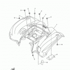 KODIAK 700 4WD HUNTER YFM70KDHGH Заднее крыло