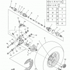 GRIZZLY 700 EPS SE YFM700PSFS Заднее колесо