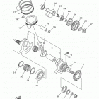 GRIZZLY 700 EPS HUNTER YFM700PHFH Коленчатый вал и Поршень