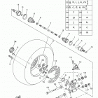 GRIZZLY 700 EPS SE YFM700PSFS Заднее колесо 2