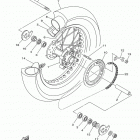 XT250 XT250GC/XT250G Заднее колесо