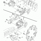 YZ450F YZ450FGL Задний суппорт