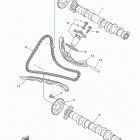 FZ09 FZ09GCL/FZ09GL/FZ09GCB/FZ09GB Цепь механизма газораспределения