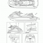 WAVERUNNER FZS GX1800AR Наклейки предупреждения