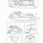 WAVERUNNER FZR GX1800R Наклейки предупреждения