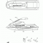 WAVERUNNER SUPER JET SJ700BR Наклейки