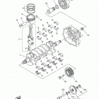 SX192 RM1800DN/RM1800CN Коленчатый вал & Поршень