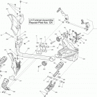 Spyder F3-S SE6 body and accessories lh footrest