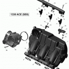 Spyder RT SE6 Коллектор воздухозаборника и корпус дросселя