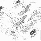 Spyder RT SE6 body and accessories footrest
