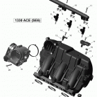 Spyder F3-S SE6 Коллектор воздухозаборника и корпус дросселя