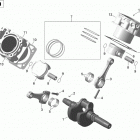 Outlander - Outlander MAX Коленвал,поршни и цилиндр