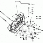 DS 250 left crankcase half