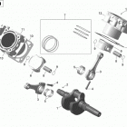 Outlander - Outlander MAX Коленвал,поршни и цилиндр