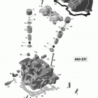 DS 450EFI STD Головка цилиндров