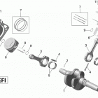 Outlander 6X6 650 EFI Коленвал,поршень и цилиндр