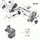 Outlander 6X6 650 EFI Коробка передач 1