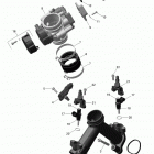 Outlander 6X6 650 EFI Коллектор воздухозаборника и корпус дросселя