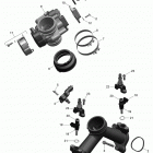 Outlander 1000 EFI Xmr Коллектор воздухозаборника и корпус дросселя