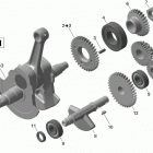 DS 450EFI STD Коленвал