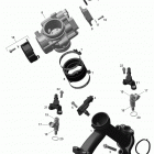 Outlander MAX 800R EFI Коллектор воздухозаборника и корпус дросселя