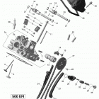 Outlander 500 EFI Головка цилиндров задняя часть