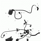 Outlander 6X6 650 EFI Жгут проводов и электрический блок