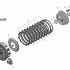 DS 450EFI STD Сцепление