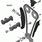 DS 450EFI STD Распредвал и цепь