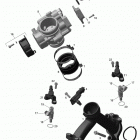 Outlander 500 EFI Коллектор воздухозаборника и корпус дросселя