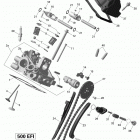 Outlander L MAX 500 EFI Головка цилиндров задняя часть