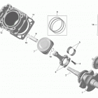 Outlander 400 EFI, STD(International only) Коленвал и поршни