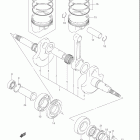 LT F400 EIGER 4x2 MANUAL Коленвал