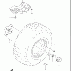 LT-F250 OZARK Заднее колесо левое