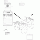 LT F400 EIGER 4x2 MANUAL Label (model k4)