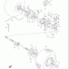 LT160 QUAD RUNNER Заднее колесо