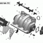 GTX 155 02- air intake manifold and throttle body 2_18r1529b