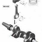 RENEGADE - 4-STROKE Коленчатый вал и поршни - 900 асе