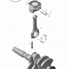 RENEGADE - 4-STROKE Коленчатый вал и поршни - 600 асе