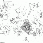 MXZ IRON DOG 600HO E-TEC Двигатель