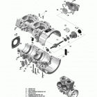 Skandic SWT 600 E-TEC Картер и водяной насос