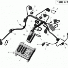 MXZ X 1200 XR120 Жгут проводов и электрический блок