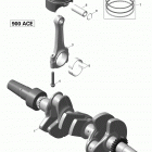 MXZ TNT 900ACE XS120 Коленвал и поршни