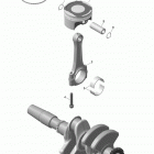 Tundra LT 600ACE XU154 Коленвал и поршни
