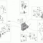 Skandic SWT 600 E-TEC Двигатель и крепление