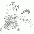 Skandic SWT 900 ACE Двигатель и крепление