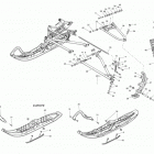 MXZ IRON DOG 800R E-TEC Передняя подвеска и лыжи
