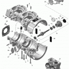 MXZ IRON DOG 600HO E-TEC Картер и водяной насос