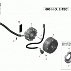 MXZ IRON DOG 600HO E-TEC Магнето